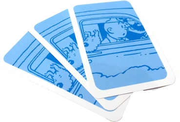 Tim und Struppi Spielkarten Set (48er Blatt) Motiv "Cars" von Moulinsart